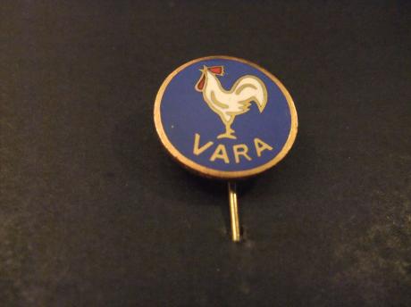 VARA ( Vereniging van Arbeiders Radio Amateurs omroep) logo emaille uitvoering